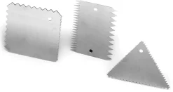 Peignes à décor inox (x 3) Martellato