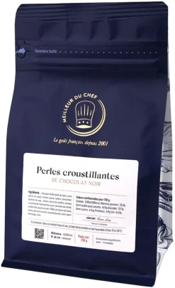 Perles croustillantes chocolat noir 250 g Mona Lisa