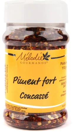 Piment fort concassé flocons 110 g Mélodie Gourmande
