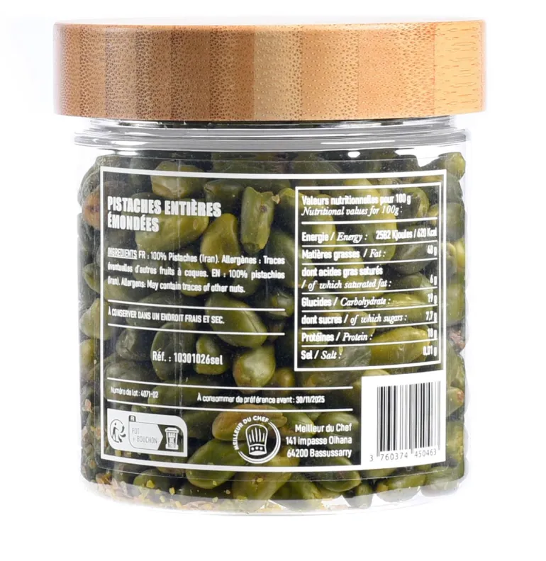 Pistache entière émondée 150 g Meilleur du Chef