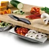 Planche à découper en bois avec 2 bacs inox 61 x 34 cm Lacor
