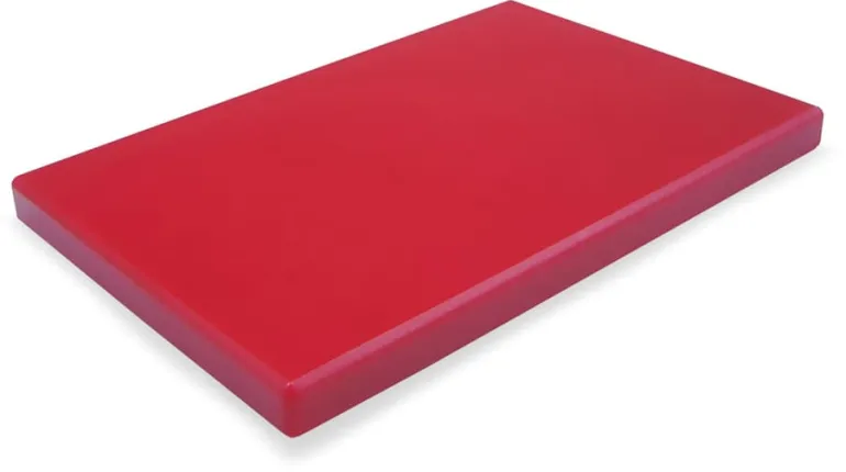 Planche à découper polyéthylène rouge 53 x 32,5 x ep 2 cm Matfer