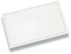 Planche polyéthylène blanche avec rigole 50 x 30 cm Tellier