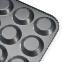 Plaque anti-adhérente 12 tartelettes 34 x 26 cm De Buyer