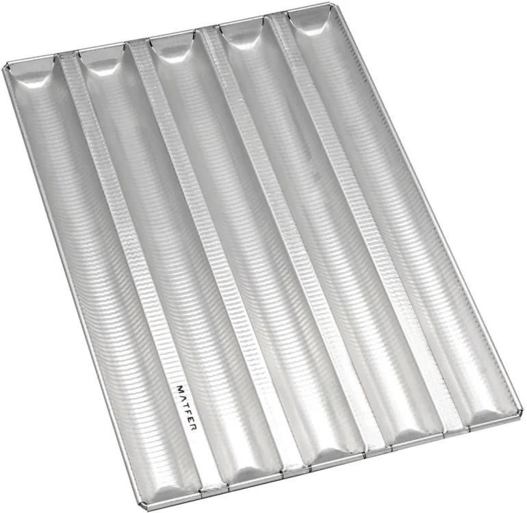 Plaque à baguette professionnelle Alu-Gaufer 5 baguettes 60 cm Matfer