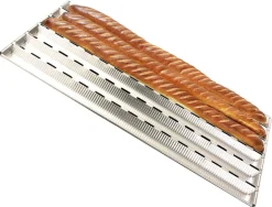 Plaque à baguette professionnelle Alu-Gaufer 6 baguettes 65 cm Matfer
