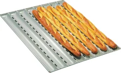 Plaque à baguette professionnelle Alu-Gaufer 8 baguettes 79 cm Matfer