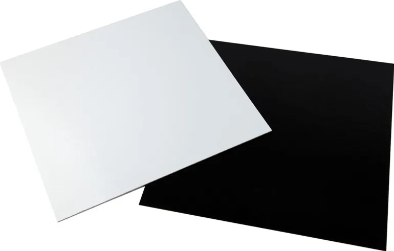 Plaque carton rectangle Blanc et noir 20 x 30 cm (x 50) Meilleur du Chef