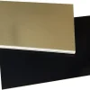 Plaque carton rectangle or et noir 15 x 20 cm (x 10) Meilleur du Chef