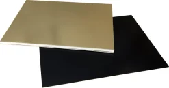 Plaque carton rectangle or et noir 30 x 40 cm (x 25) Meilleur du Chef