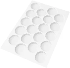 Plaque découpoir 72 tartelettes cannelées 58 x 39 cm Matfer