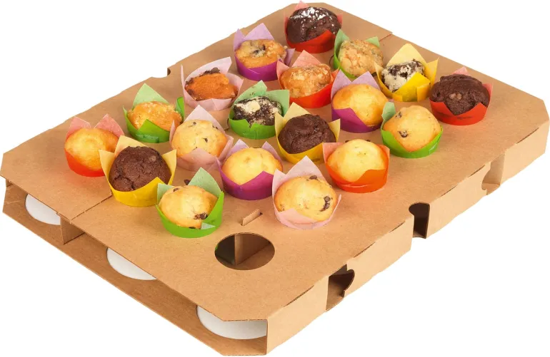 Plaque de cuisson (x 5) pour Tulipcups 39,5 x 29,5 cm Nordia