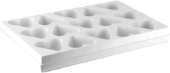 Plaque multimoules 15 gâteaux (26 x 40 cm) Cœur 7,8 x 7,2 cm Martellato