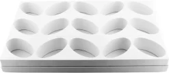 Plaque multimoules 15 gâteaux (26 x 40 cm) Ovale 8,7 x 5,1 cm Martellato