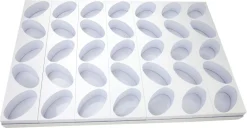 Plaque multimoules 35 gâteaux (60 x 40 cm) Ovale 8,7 x 5,1 cm Martellato