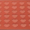 Plaque silicone macarons 42 coeurs 40 x 30 cm Silikomart