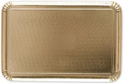 Plateau buffet (x 25) métallisé or 28 x 42 cm Nordia