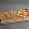 Plateau de cuisson et de présentation Inox et bois d'acacia 33 x 23 cm Lacor