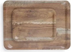 Plateau de service mélamine imprimé bois 35 x 24 cm Hendi