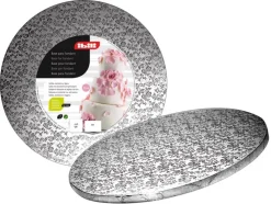 Plateau en carton argenté rond Ø 30 cm Ibili