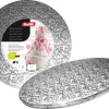 Plateau en carton argenté rond Ø 35 cm Ibili