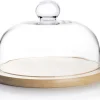 Plateau à fromage avec cloche en verre Ø 26 cm Ibili