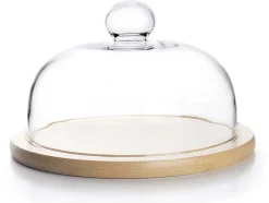 Plateau à fromage avec cloche en verre Ø 26 cm Ibili