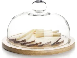 Plateau à fromage avec cloche en verre Ø 26 cm Ibili