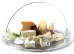 Plateau à fromage cloche coulissante Ø 38 cm Hendi
