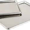 Plateau pâtissier en acier inoxydable 31 x 24 cm