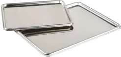 Plateau pâtissier en acier inoxydable 31 x 24 cm
