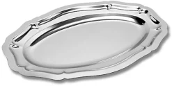 Plat Pompadour inox 30 x 19 cm
