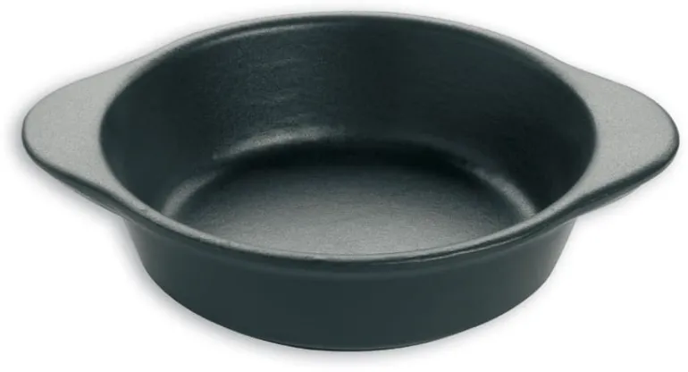 Plat rond creux fonte noire Ø 18 cm Le Chasseur