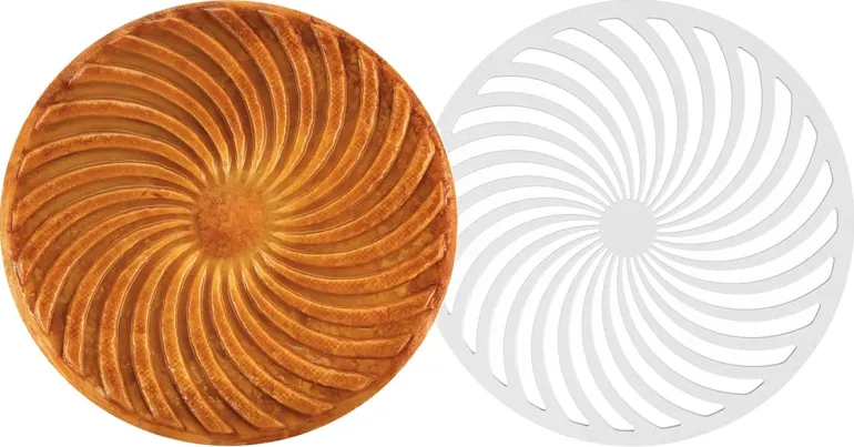Pochoir à galette spirales Ø 27 cm Silikomart