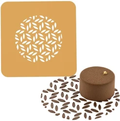 Pochoirs en silicone Naturae (x 2) motif feuilles 16 x 16 cm Silikomart