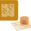 Pochoirs en silicone Naturae (x 2) motif lignes 16 x 16 cm Silikomart