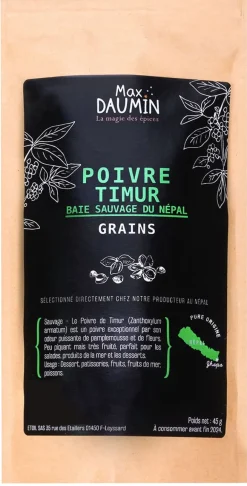 Poivre de Timut 45 g Max Daumin