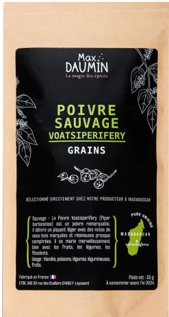 Poivre sauvage de Madagascar Voatsiperifery 55 g Max Daumin