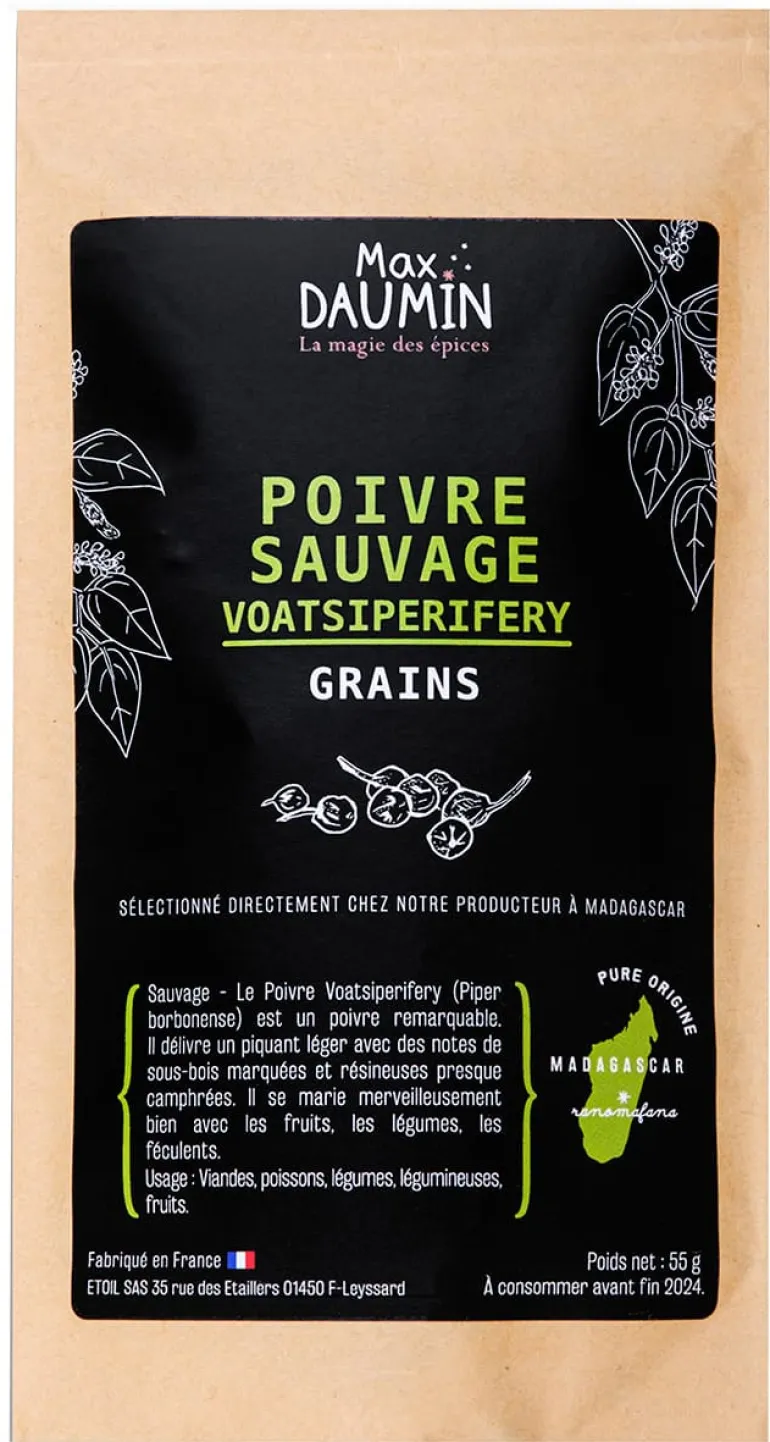 Poivre sauvage de Madagascar Voatsiperifery 55 g Max Daumin