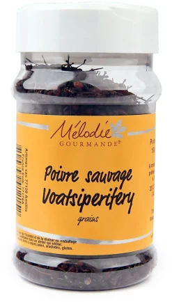 Poivre sauvage de Madagascar (Voatsiperifery) 150 g Mélodie Gourmande