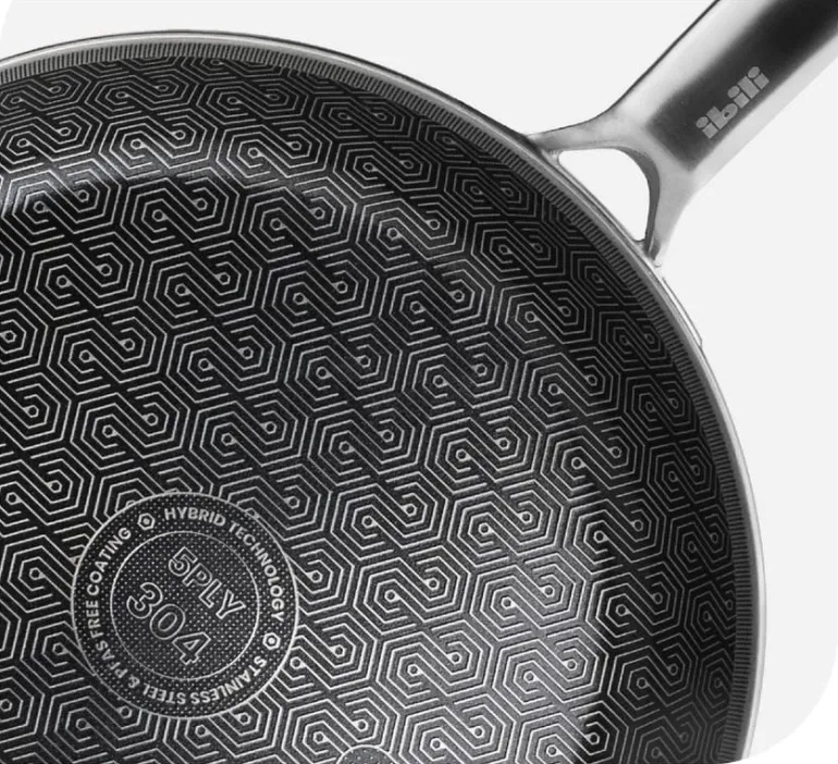 Poêle Inox 5Ply Pro Hybrid Tech Ø 22 cm Ibili