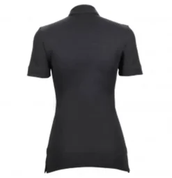 Polo femme UNA noir Manches courtes Taille XL (46/48) Clément Design