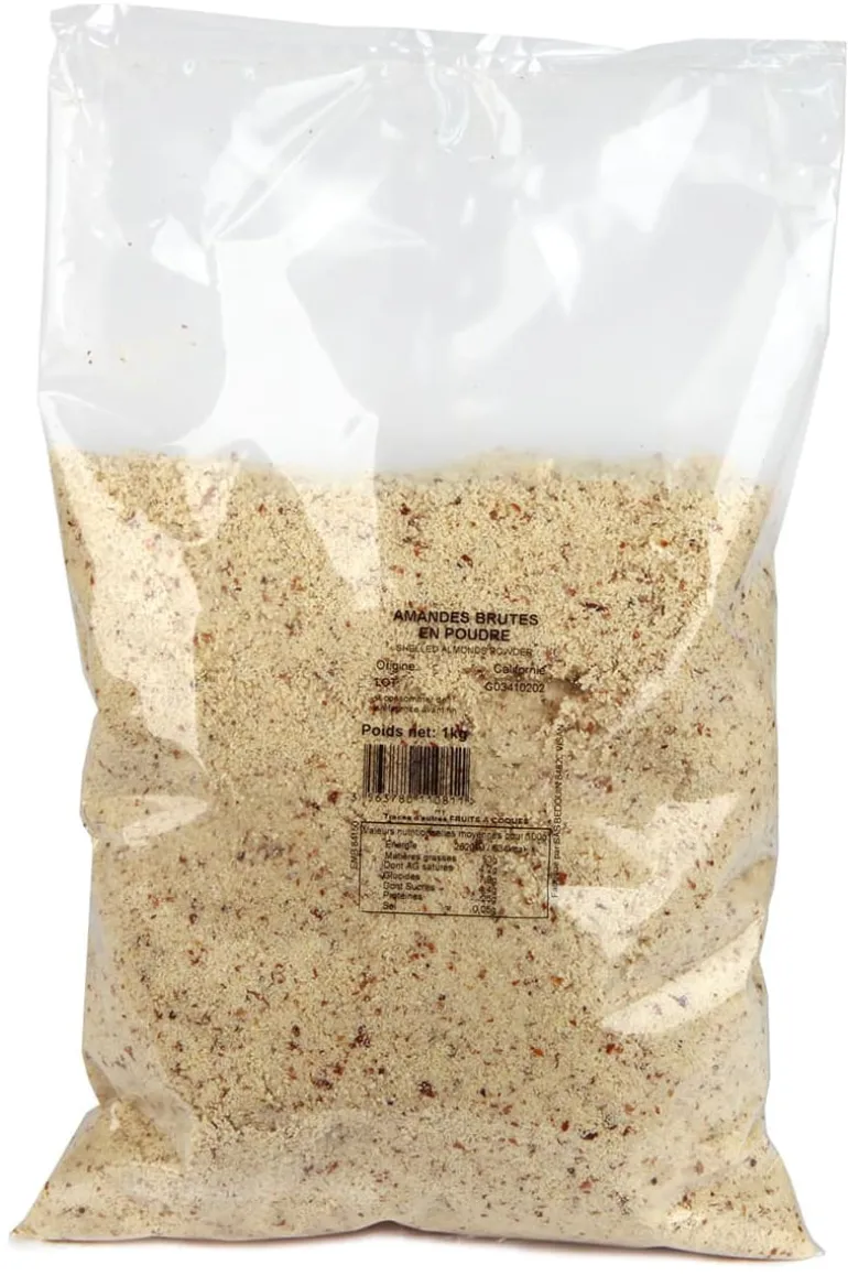 Poudre d'amande brute ou poudre amande grise 1 kg