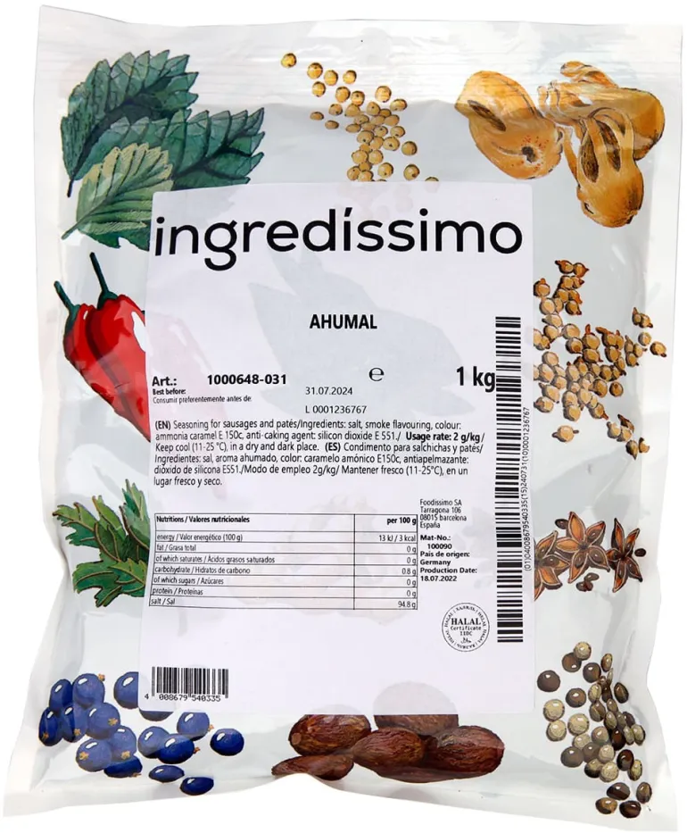 Poudre d'arôme de Fumée 1 kg Ingredissimo