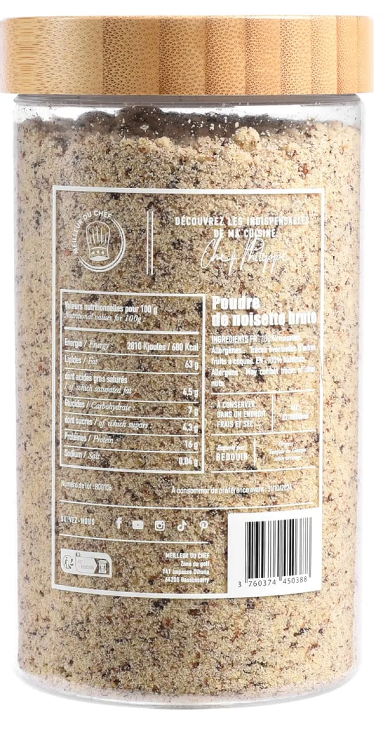 Poudre de noisette brute 400 g Meilleur du Chef