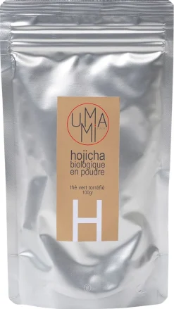 Poudre de thé vert Hojicha Bio spécial pâtisserie 100 g