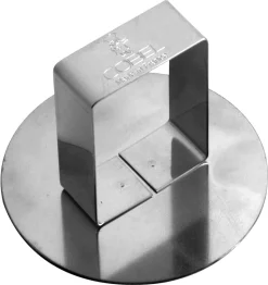 Poussoir rond en inox Ø 5,8 cm Gobel