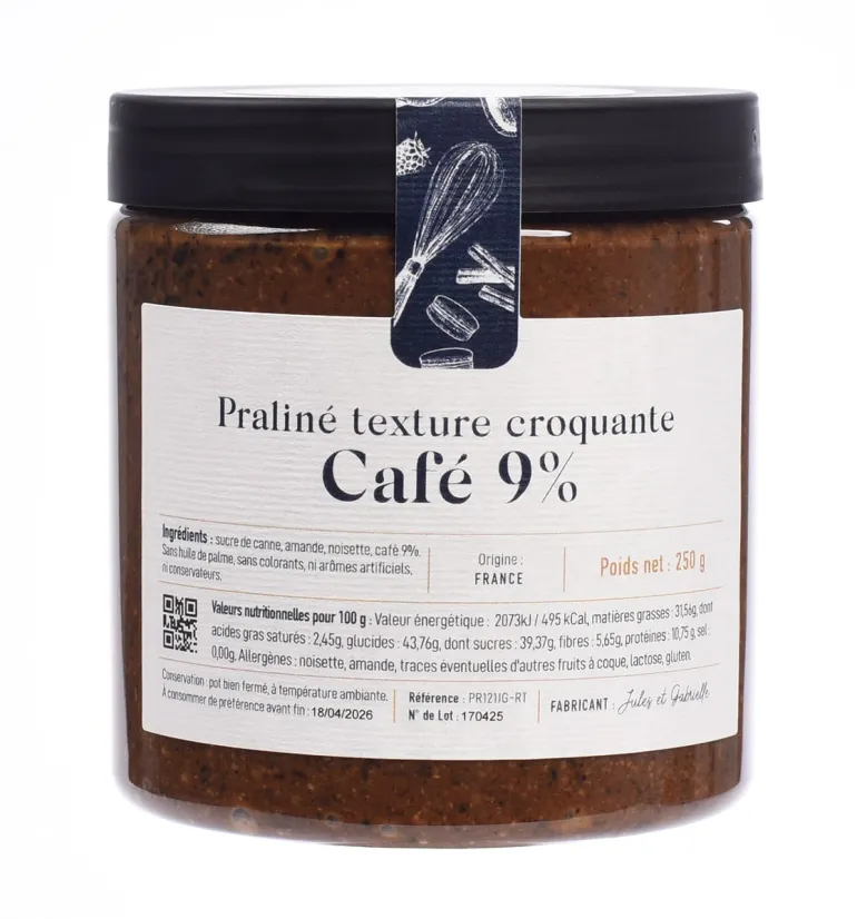 Praliné café 9% texture croquante 250 g Meilleur du Chef