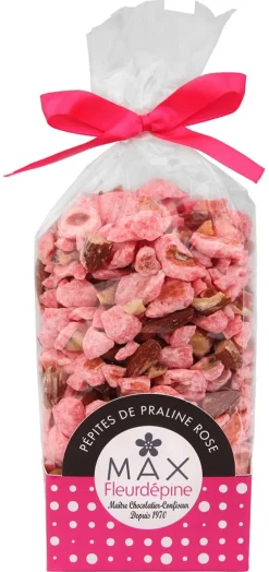 Praline rose concassée artisanale 18% amandes 250 g La Maison de la Praline