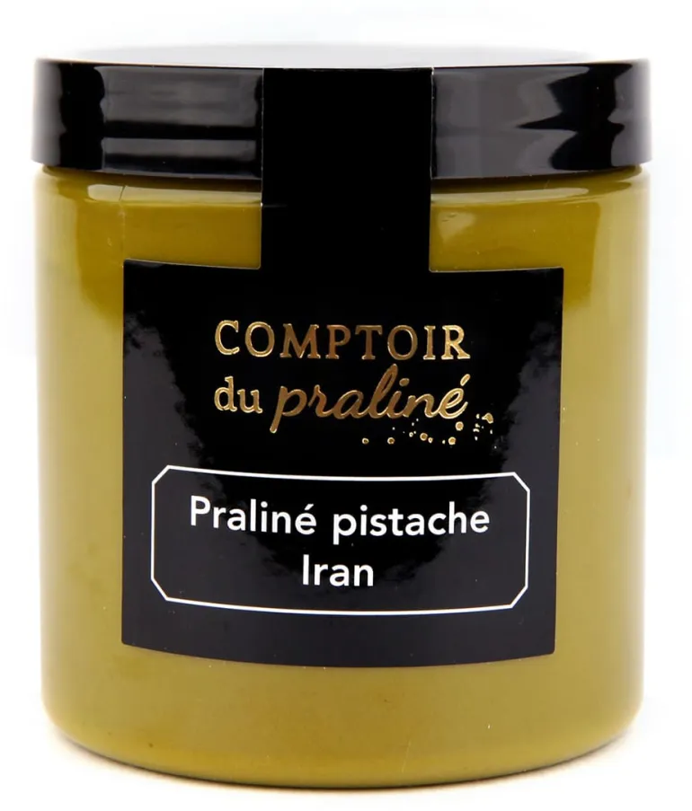 Praliné pistache d'Iran 70% texture lisse 250 g Comptoir du Praliné